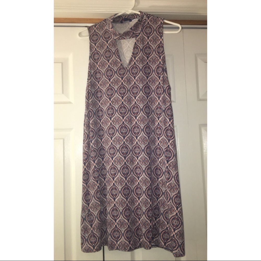 Mock-Neck Swing Dress - Picture 1 of 4